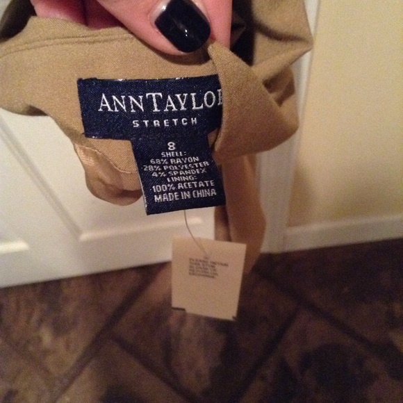 ANN TAYLOR BUNDLE SET OF 2 PANTS - BEIGE & BLACK PANTS ONLY - Picture 5 of 13